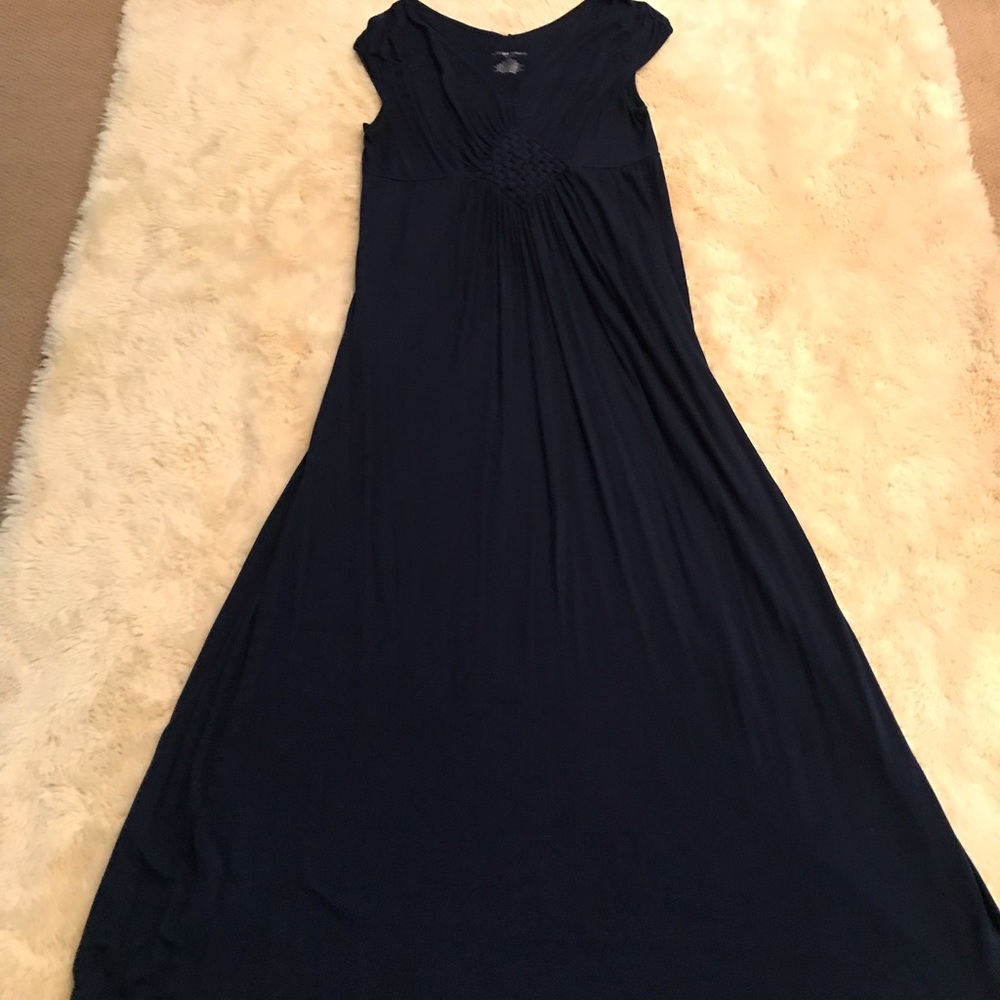 Navy Maternity maxi dress